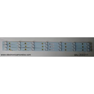 KIT DE LED PARA TV / TPV TPT275B5-A014 Rev. S11D / LBM280P0701-I-4 (HF) / MODELO E280I-B1 LTT3PRCQ